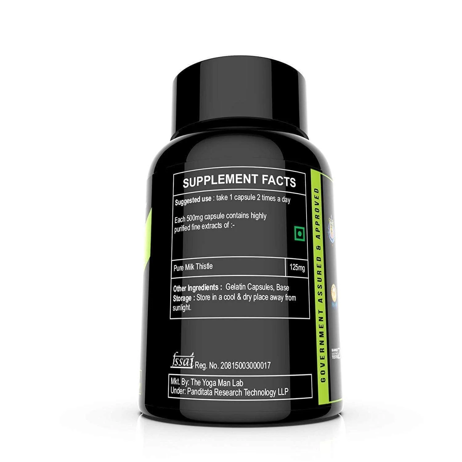 YogaManLab® The Yoga Man Lab Milk Thistle for Liver Detox and Strength - Image 4