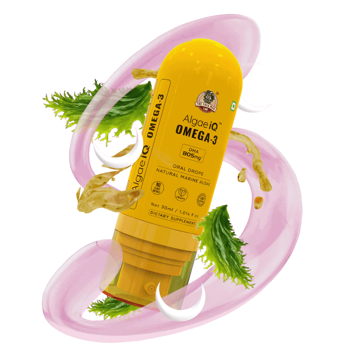 YogaManLab® AlgaeIQ Omega-3 with 800mg DHA | TEST - Image 4