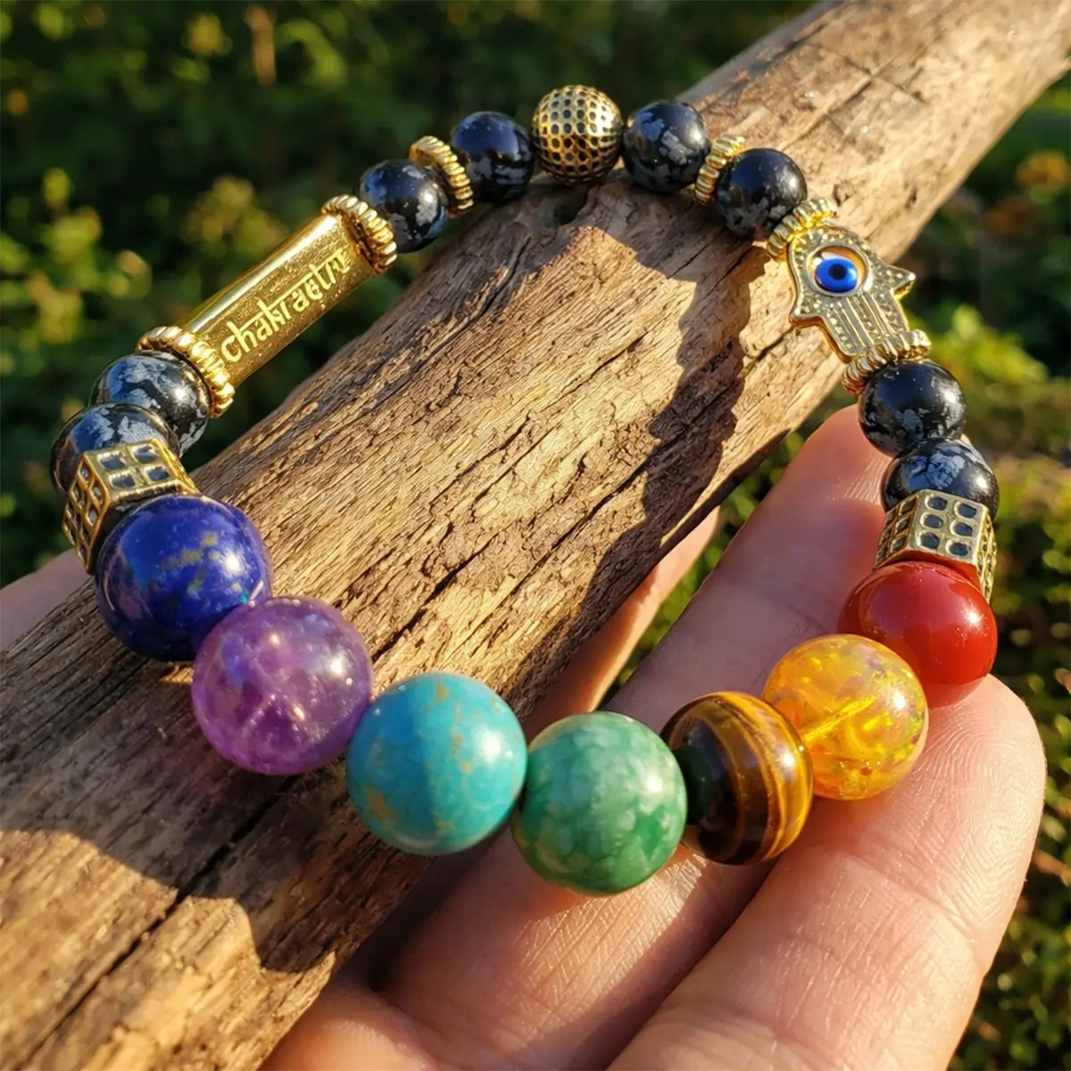 Ancient Yantra - Tiger Eye Stone Chakra Yantra - For Women - Image 10