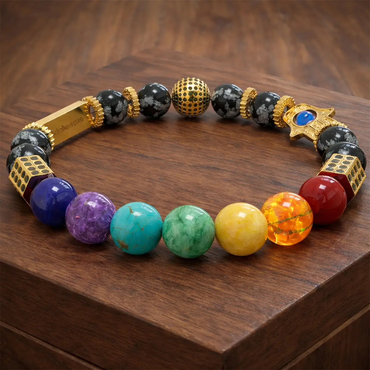Ancient Yantra - Tiger Eye Stone Chakra Yantra - For Women - Image 19