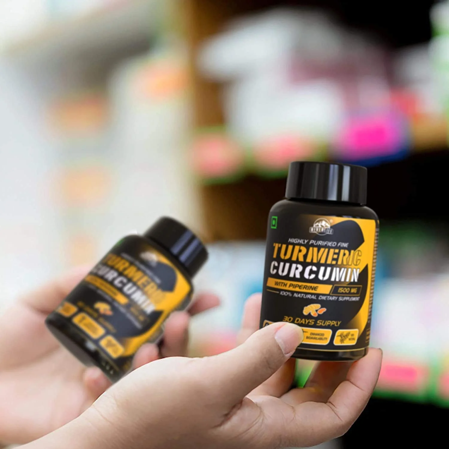 YogaManLab® Ayurvedic Turmeric Curcumin With Raw Turmeric, 95% Curcuminoids and Black Pepper | For Joint & Healthy Inflammatory Support | 100% Natural & Indian - Image 5