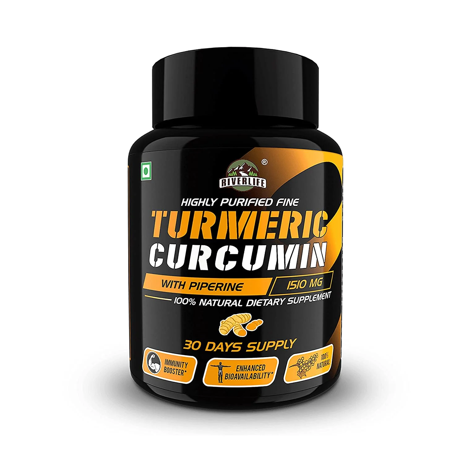 YogaManLab® Ayurvedic Turmeric Curcumin With Raw Turmeric, 95% Curcuminoids and Black Pepper | For Joint & Healthy Inflammatory Support | 100% Natural & Indian - Image 7