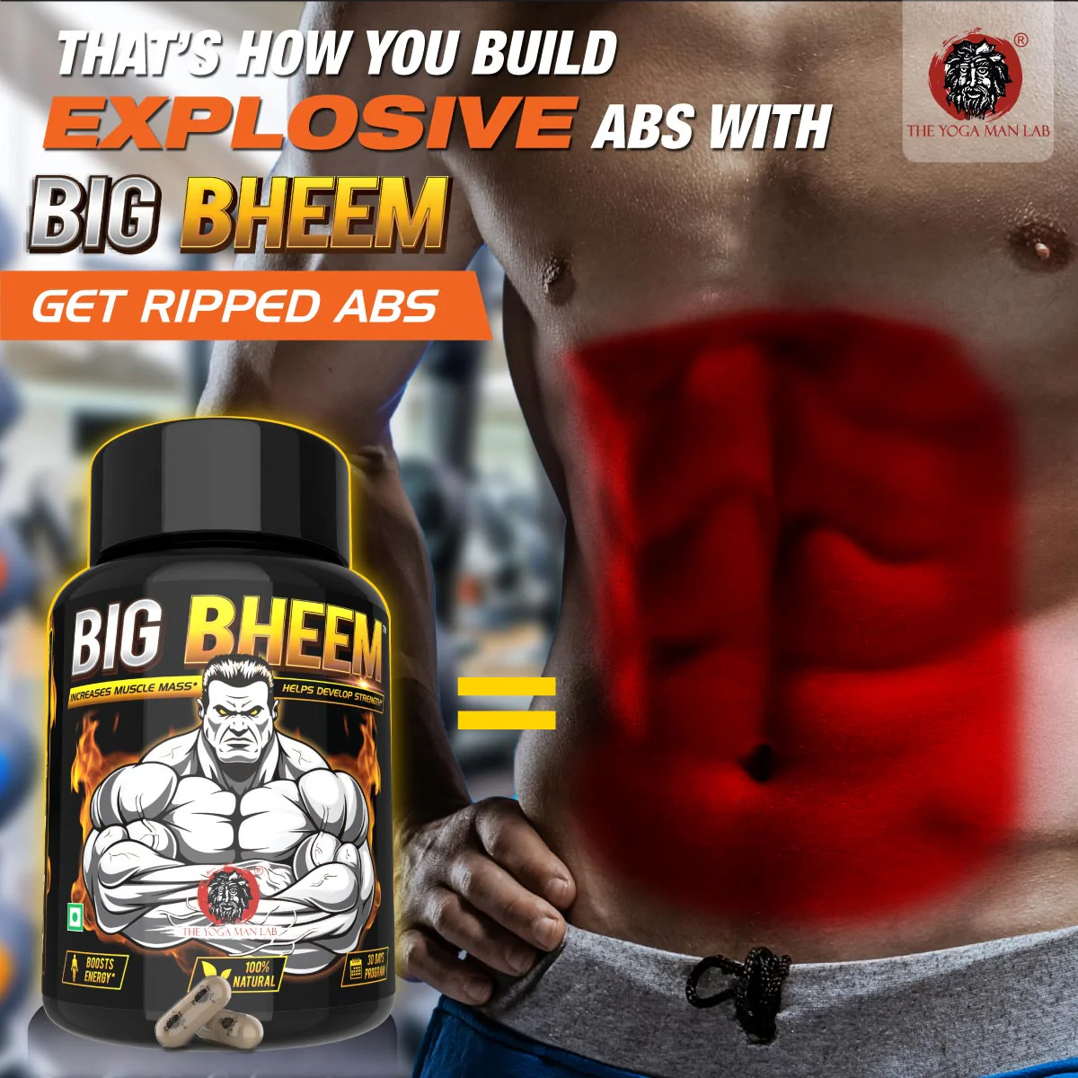 BIG BHEEM - Muscle & Weight Gain Supplement | 100% Natural Ayurvedic Testo Booster For Increased Bedroom Performance - Image 12