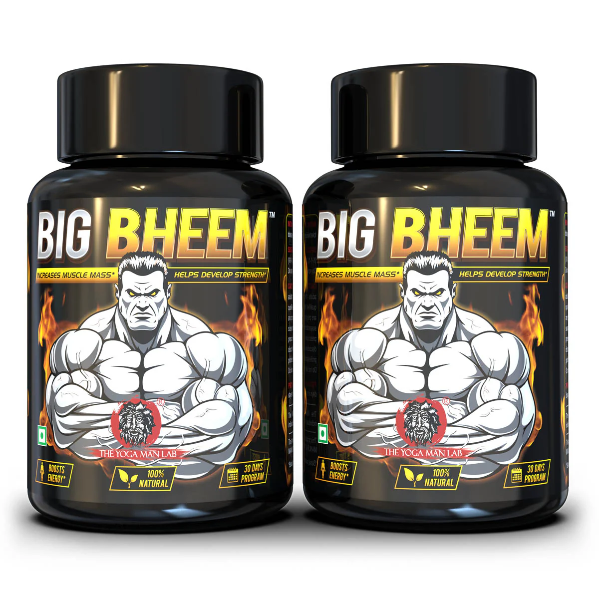 BIG BHEEM - Muscle & Weight Gain Supplement | 100% Natural Ayurvedic Testo Booster For Increased Bedroom Performance - Image 18