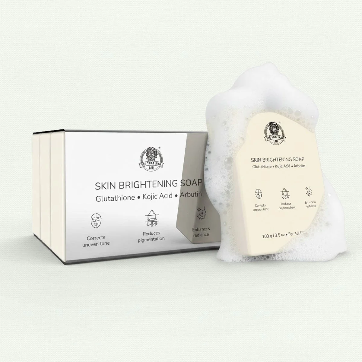 YogaManLab® Glutathione Skin Whitening Kojic Acid Soap | Makes Skin Bright & Glowing | Glutathione, Chandan, Haldi, Kesar, Sandal Wood and Saffron Soap | For Men & Women Skin - Image 17