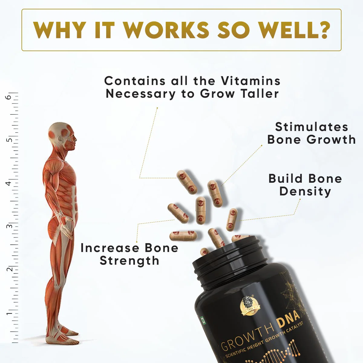 YogaManLab® Growth DNA - Ayurvedic Height Increaser Program | Growth Plate Activator | Guaranteed Results Formula | 100% Natural - Image 20