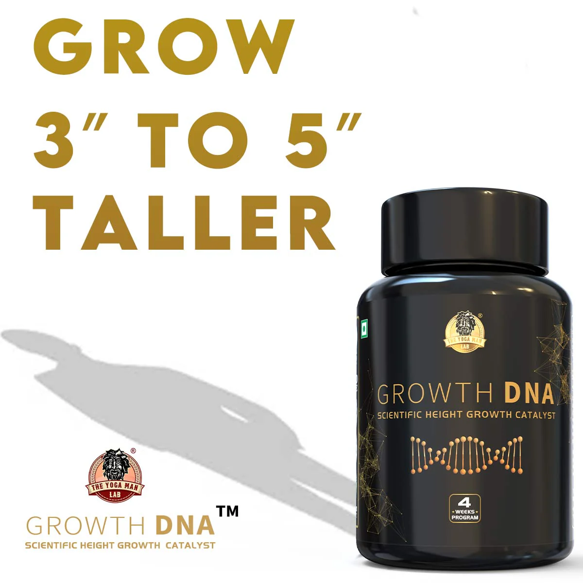 YogaManLab® Growth DNA - Ayurvedic Height Increaser Program | Growth Plate Activator | Guaranteed Results Formula | 100% Natural - Image 4