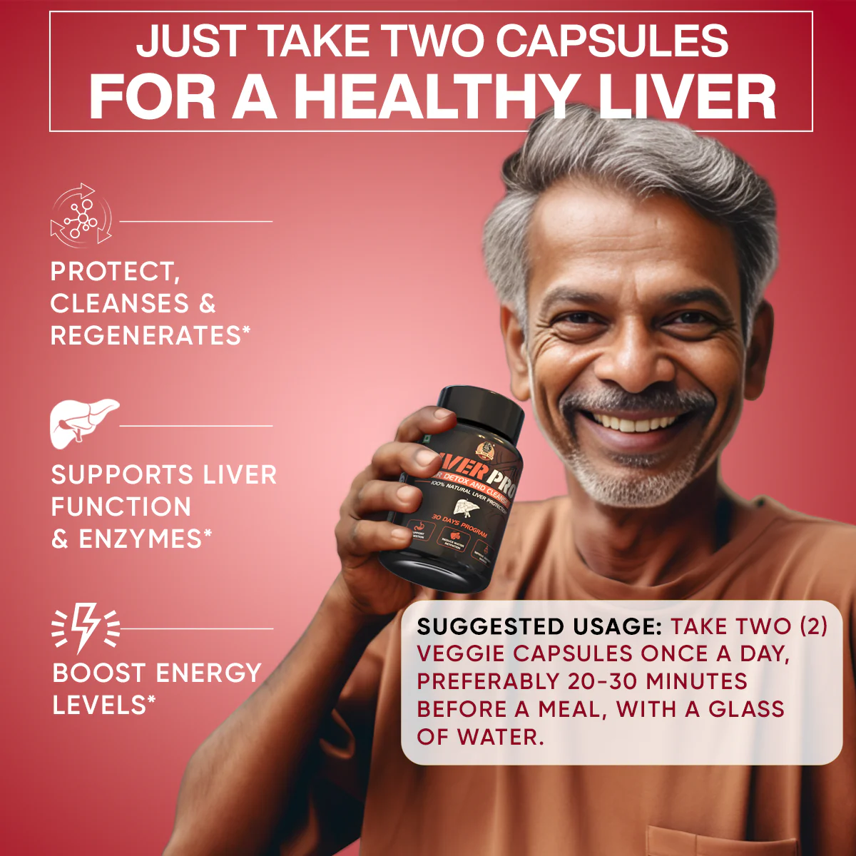 YogaManLab® Liver Pro - Fatty Liver Ayurvedic Supplement | Helps Restore Liver Health & Remove Toxins | 100% Natural & Ayurvedic | 28 Days Program - Image 5