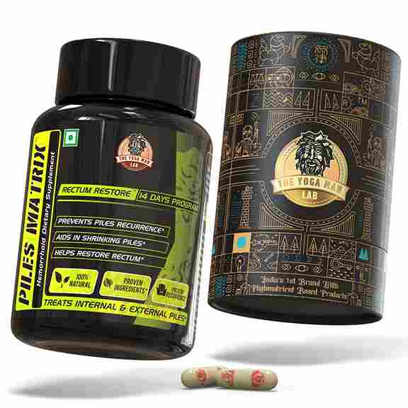 YogaManLab® PILES MATRIX - RECTUM RESTORE Ayurvedic Supplement | Shrink Piles Lumps & Mass and Treats Constipation | 100% Natural - Image 9