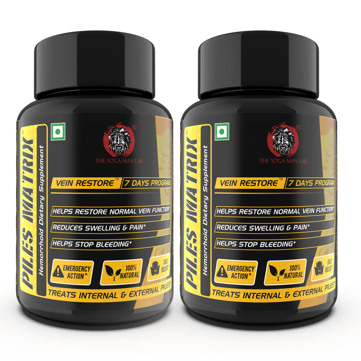 YogaManLab® PILES MATRIX Vein Restore Ayurvedic Medicine | Stops Bleeding, Relieves Pain & Itching | 100% Natural - Image 6