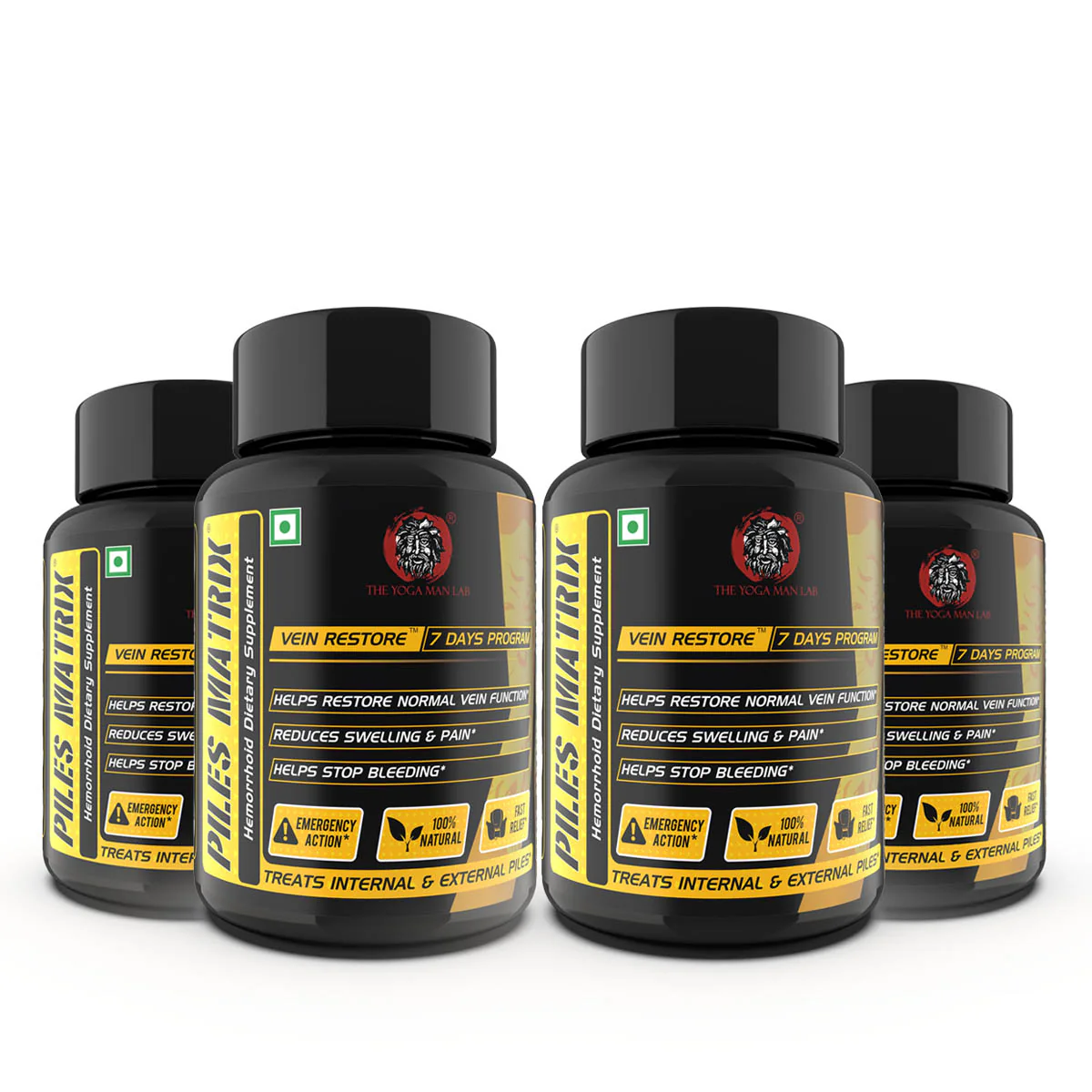YogaManLab® PILES MATRIX Vein Restore Ayurvedic Medicine | Stops Bleeding, Relieves Pain & Itching | 100% Natural - Image 8