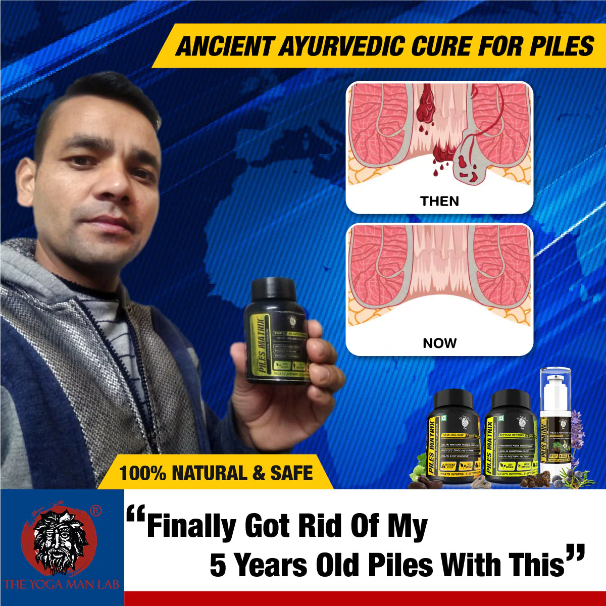 YogaManLab® PILES MATRIX - Vein Restore + Rectum Restore Ayurvedic Supplements + Herbal Remedies Diet Booklet | Relives Pain & Shrinks Mass | 100% Natural - Image 11
