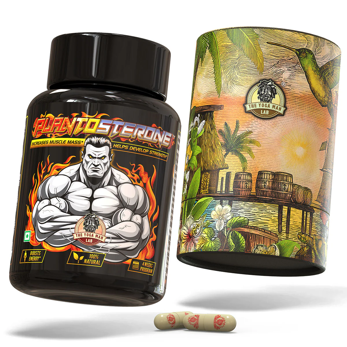 YogaManLab® PLANTOSTERONE - Ayurvedic Muscle Builder & Testosterone Booster | Helps Increase Muscle Size & Body Weight| 100% Natural - Image 31