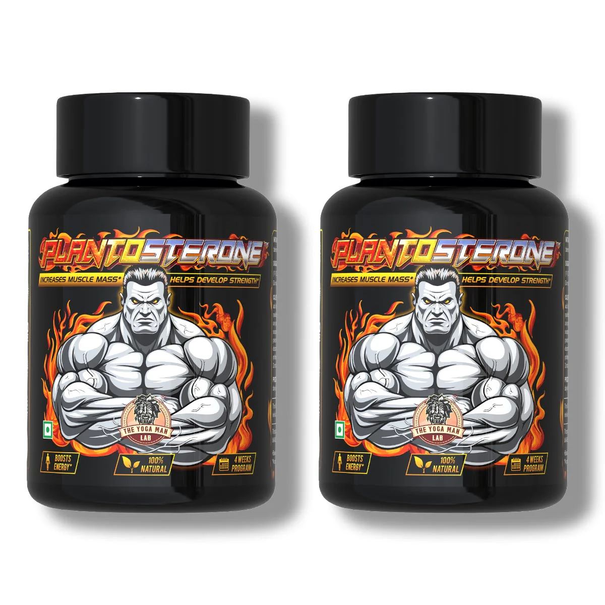 YogaManLab® PLANTOSTERONE - Ayurvedic Muscle Builder & Testosterone Booster | Helps Increase Muscle Size & Body Weight| 100% Natural - Image 32