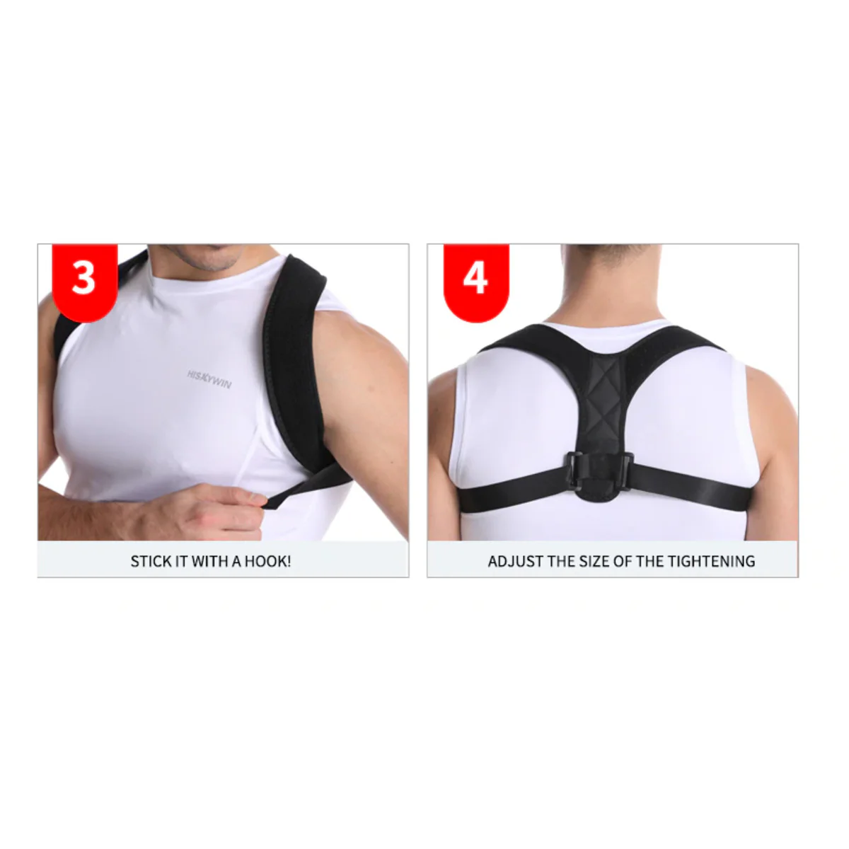 YogaManLab® Posture Corrector Belt - Back Pain, Hips Pain, Sciatica Pain - Corrects Hump Back - Image 12