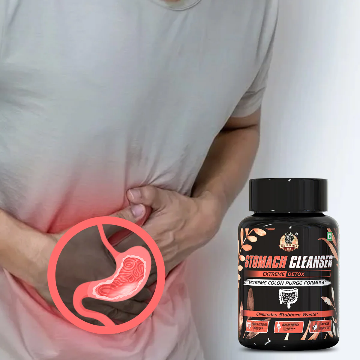 YogaManLab® STOMACH CLEANSER- Extreme Detox Ayurvedic Supplement | For People With Delayed Motion & Hard Stool | 100% Natural - Image 6