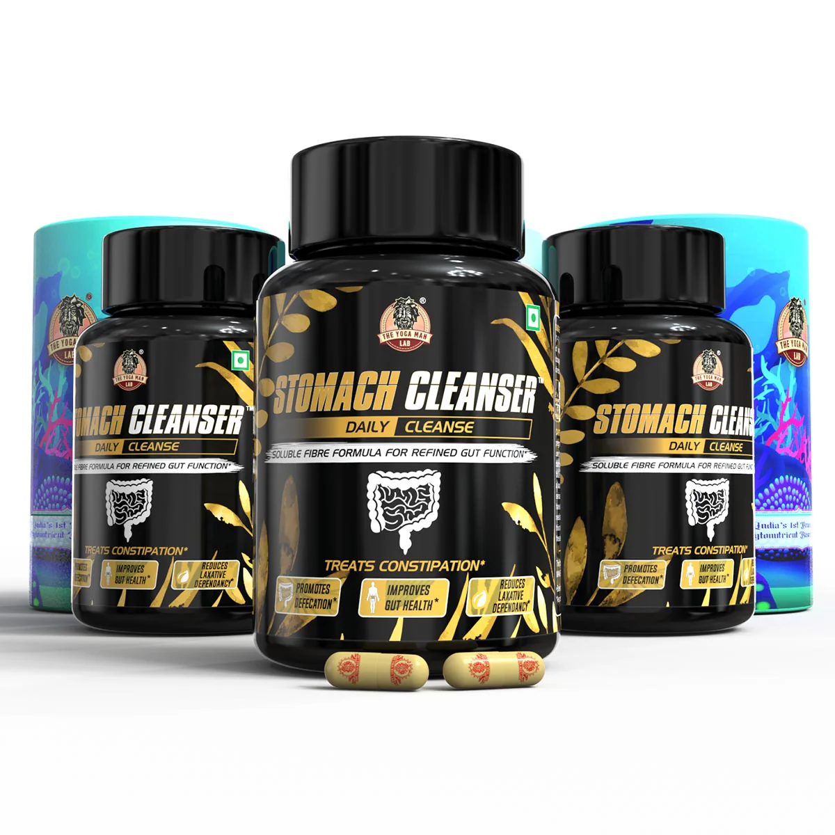 YogaManLab® STOMACH CLEANSER Daily Cleanse Ayurvedic Supplement | Probiotic Soluble Fiber For Smooth Morning Bowel Movement & Constipation Prevention | 100% Natural - Image 11