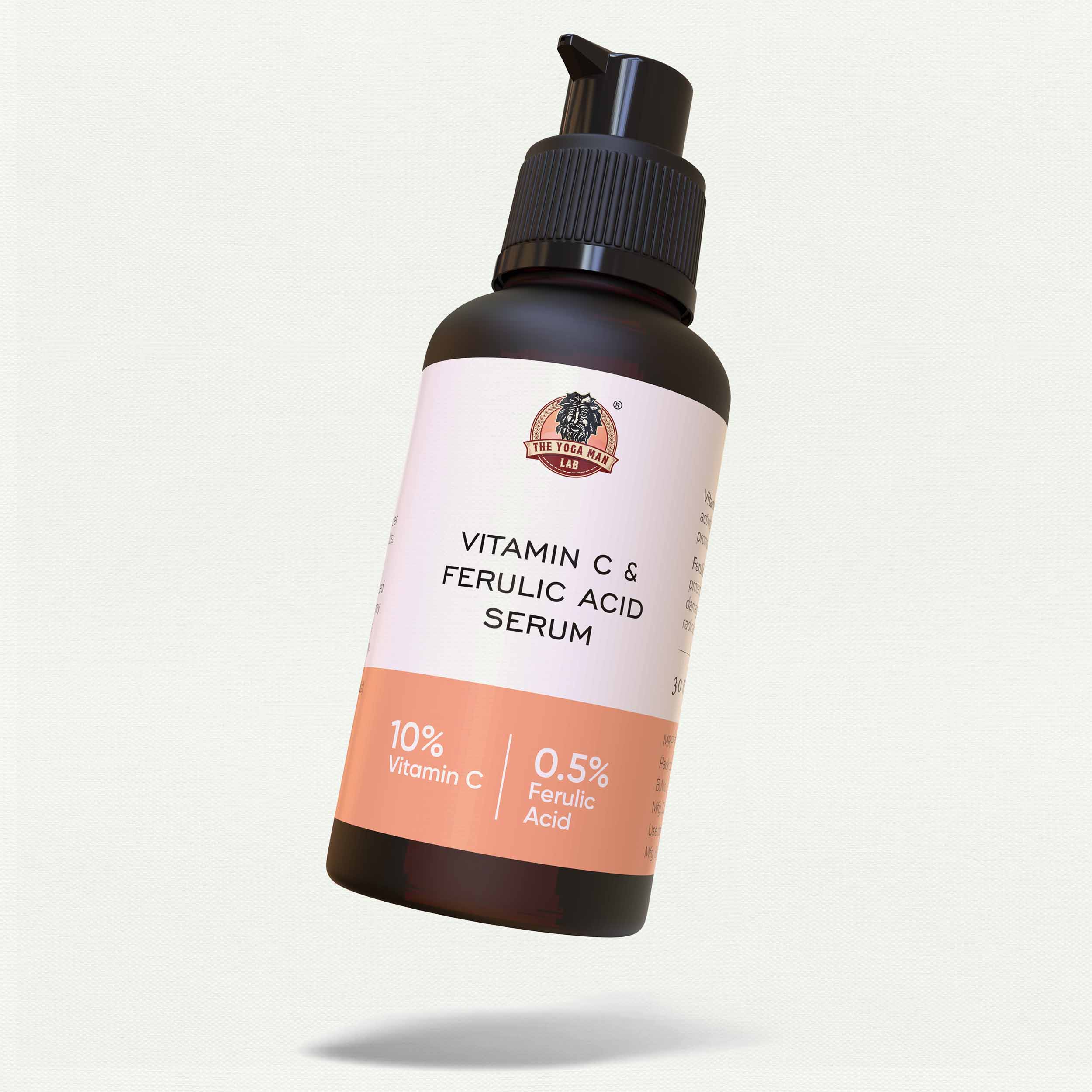 YogaManLab® 10% Pure Vitamin-C & 0.5% Ferulic Acid Face Serum | Brightens Dull Skin, Evens Tone - Image 13