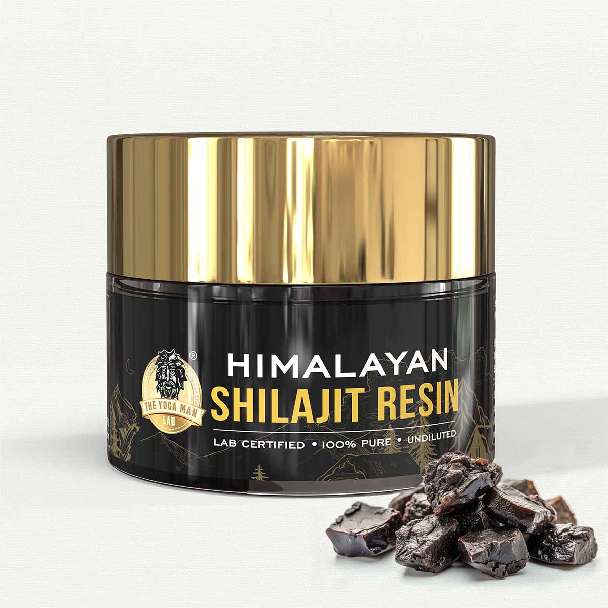 YogaManLab® Himalayan Shilajit Resin Gold | High Fulvic Acid & 87 Trace Minerals | Lab Certified, 100% Natural | 10gm Pack - Image 10
