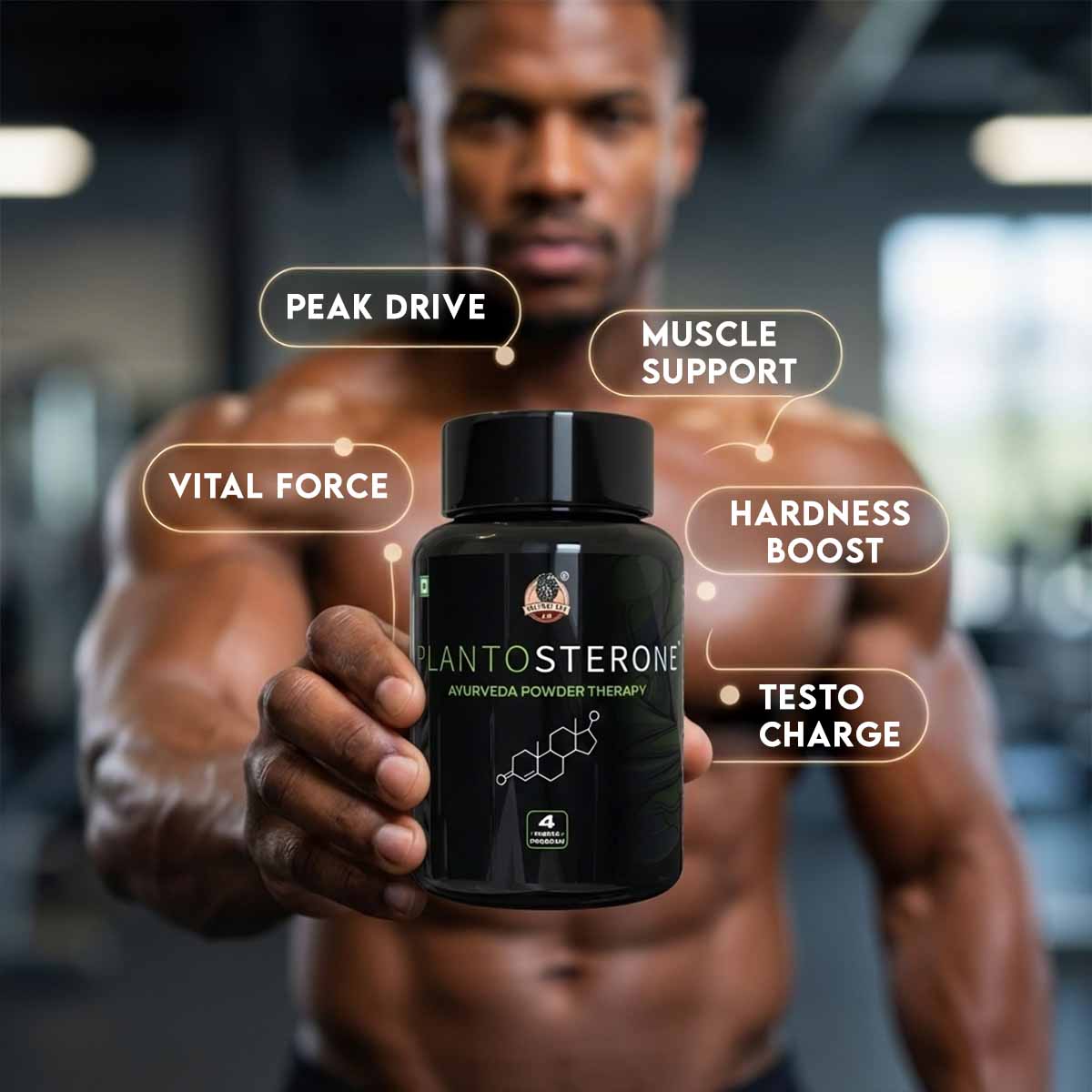 YogaManLab® PLANTOSTERONE - Men Libido & Timing Booster | Ayurvedic Capsules & Serum | Enhances Bedroom Performance | 100% Natural - Image 5